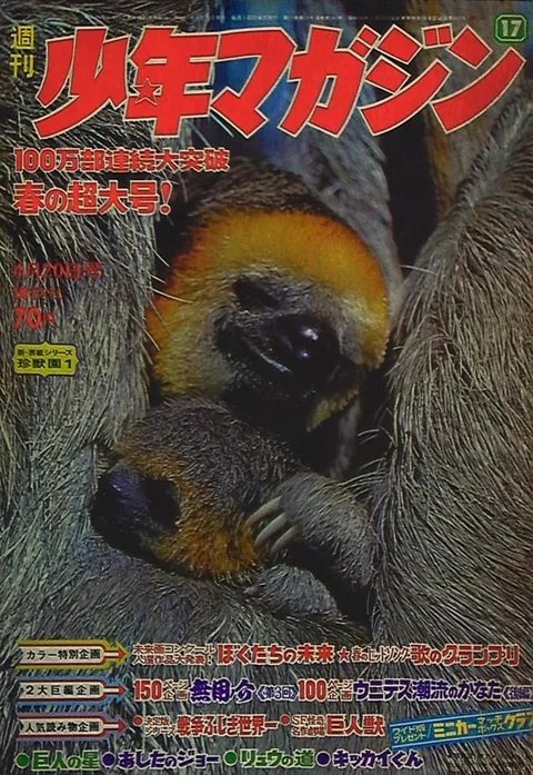 Portada de Weekly Shōnen Magazine 1969 17