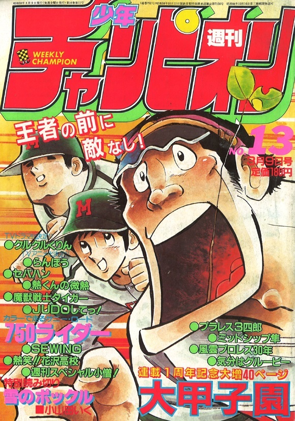 Cover of Weekly Shōnen Champion 1984 13