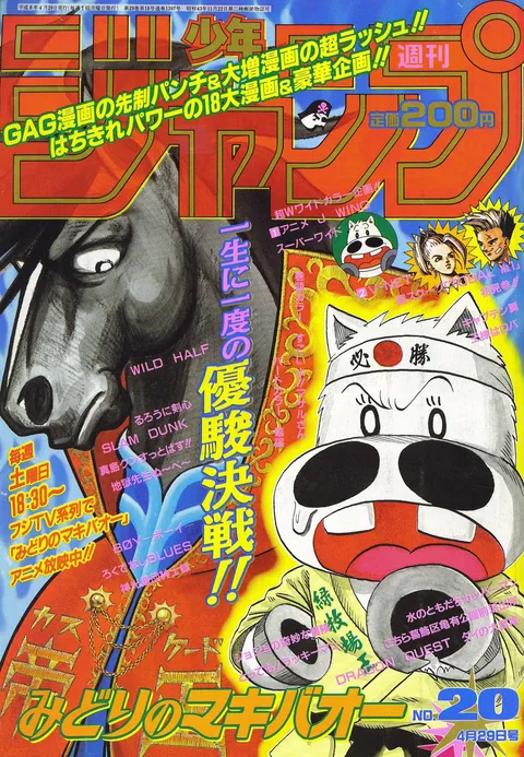 Portada de Weekly Shōnen Jump 1996 20