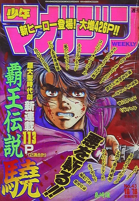 Cover of Weekly Shōnen Magazine 1991 43