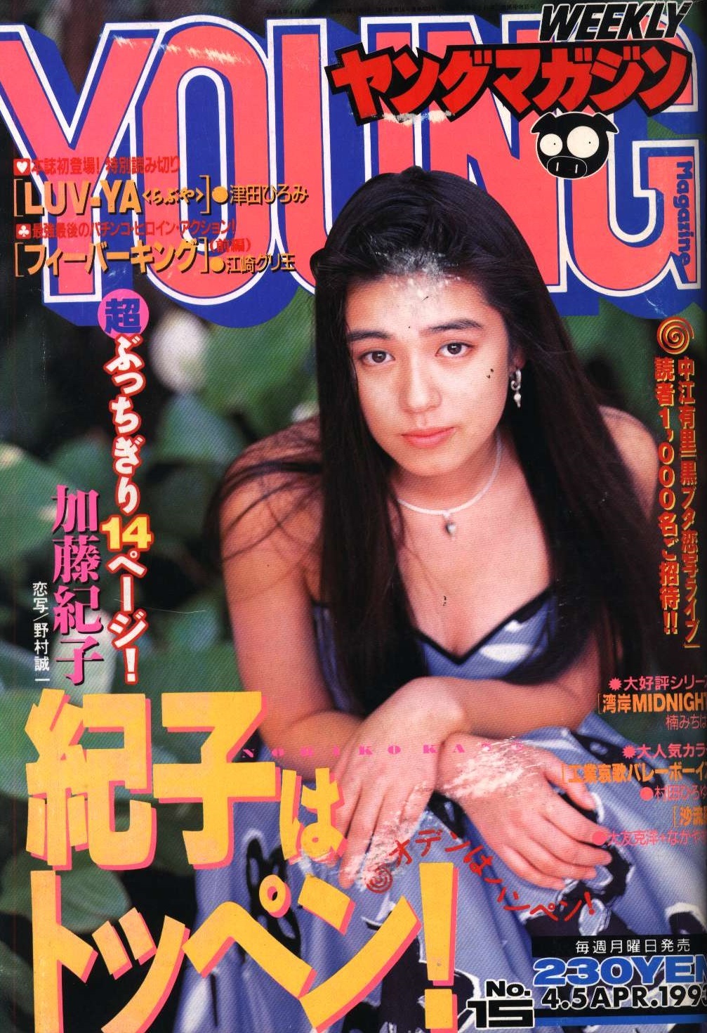 Cover of Weekly Young Magazine 1993 15