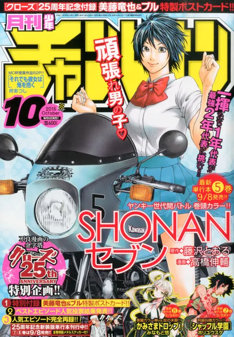 Cover of Monthly Shōnen Champion 2015 10
