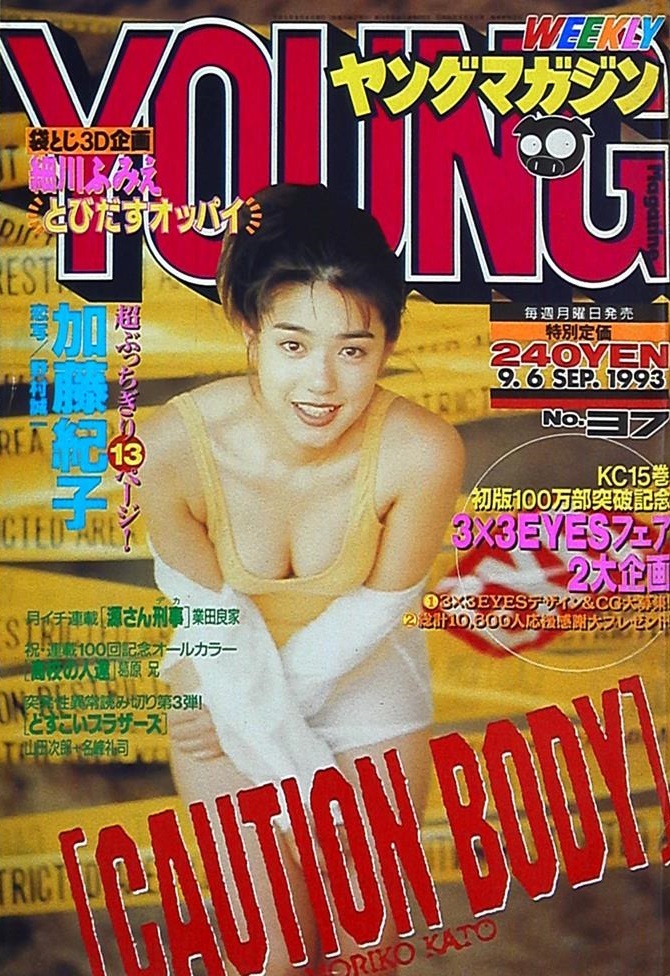 Copertina di Weekly Young Magazine 1993 37