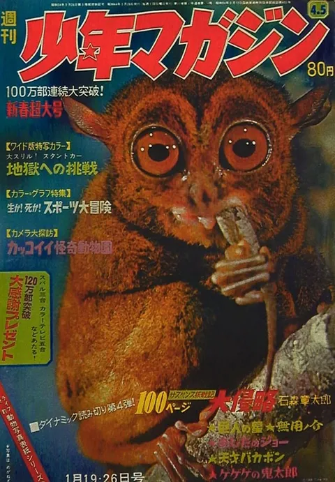 Portada de Weekly Shōnen Magazine 1969 4-5