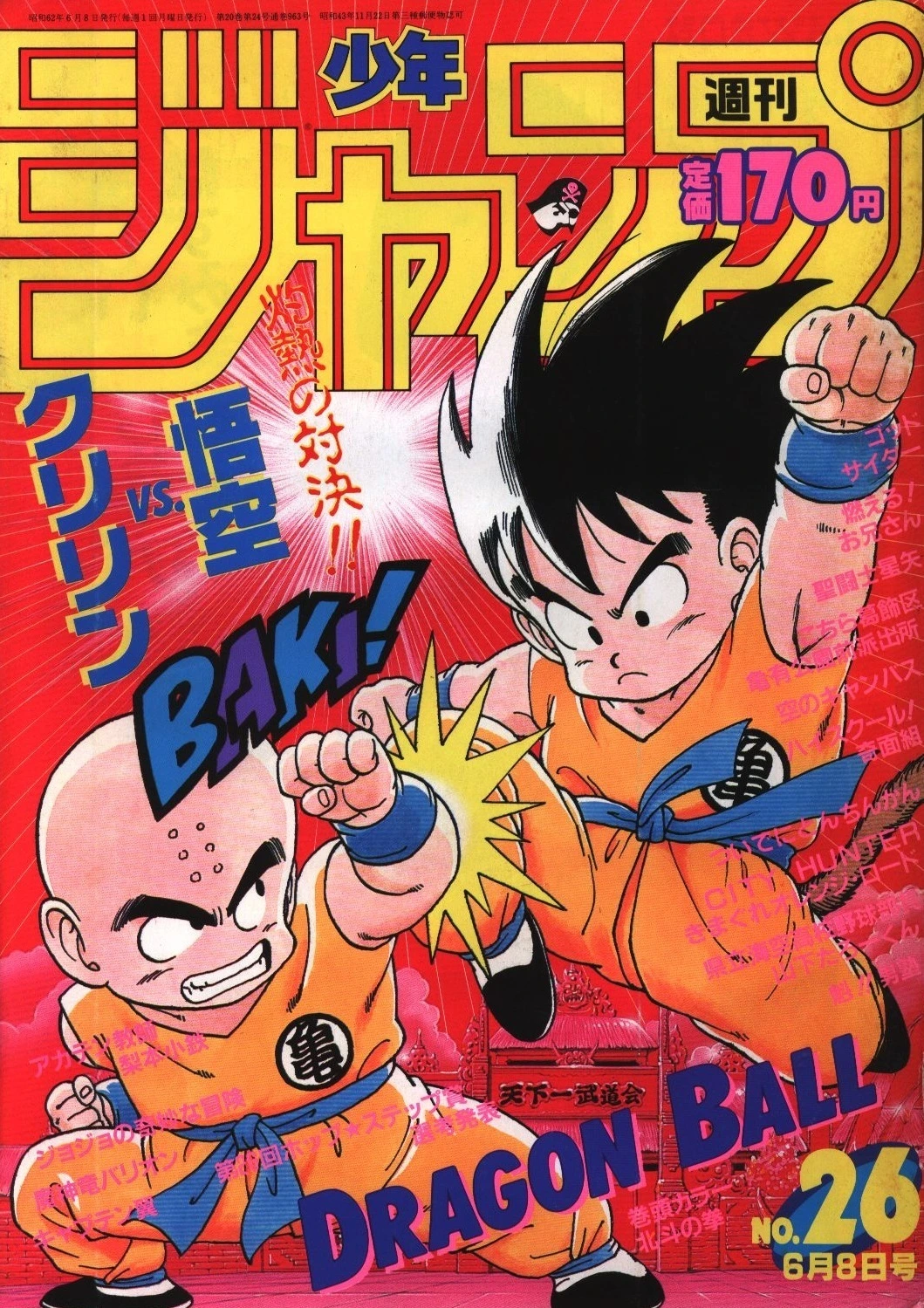 Cover of Weekly Shōnen Jump 1987 26