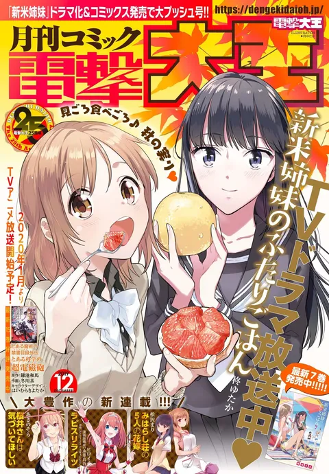 Copertina di Dengeki Daioh 2019 12